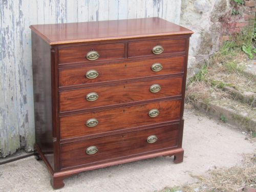 fig 2. Large Georgian Mahogany Chest of Drawers