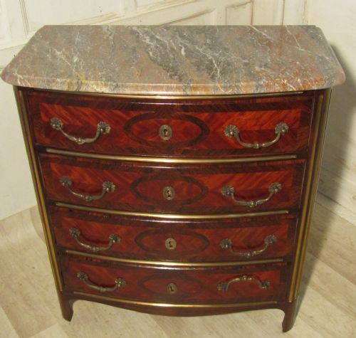 French Inlaid Commode or Chest of Drawers
