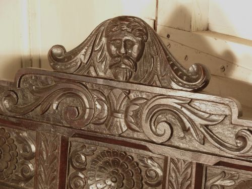 fig 2. A Victorian Carved Oak Hat Rack, Hall Stand