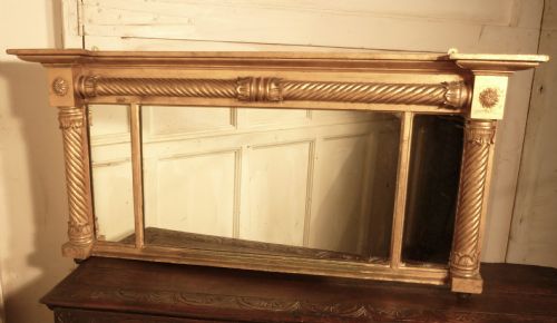 Regency Style Gilt Mirror or Over Mantle
