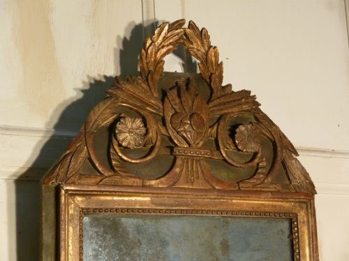 fig 1. 17th Century Mirror, Shabby, Faded Louis XIV