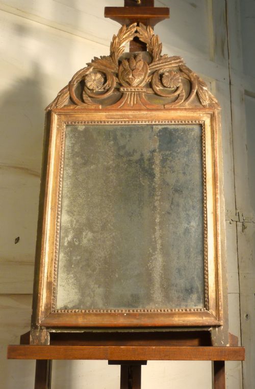 fig 2. 17th Century Mirror, Shabby, Faded Louis XIV