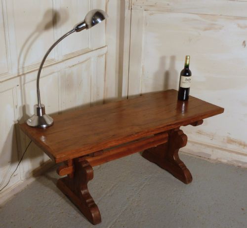 A Charming French Rustic Oak Coffee Table