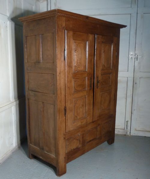 fig 1. 17th Century French Oak Housekeepers Cupboard, Armoire