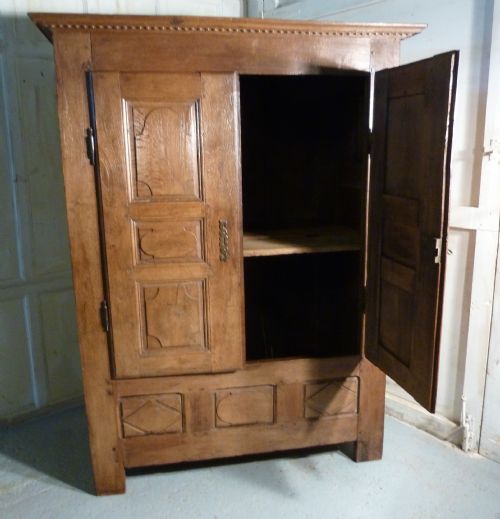 fig 2. 17th Century French Oak Housekeepers Cupboard, Armoire