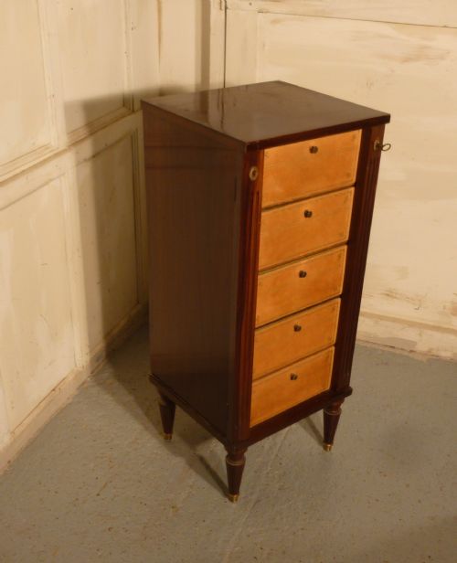 fig 2. French Rosewood Box Filing Cabinet, Wellington Chest