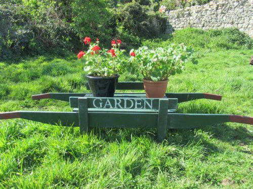 A 19th Century Painted Market Garden Trug or Hand Cart