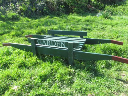 fig 2. A 19th Century Painted Market Garden Trug or Hand Cart