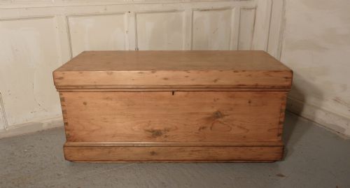 fig 1. A Large Victorian Pine Blanket Box or Coffee Table