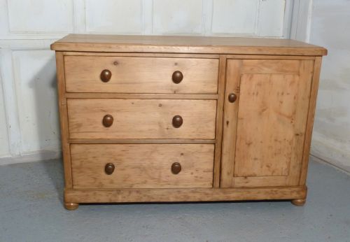Victorian Pine Dresser Sideboard or Chest of Drawers