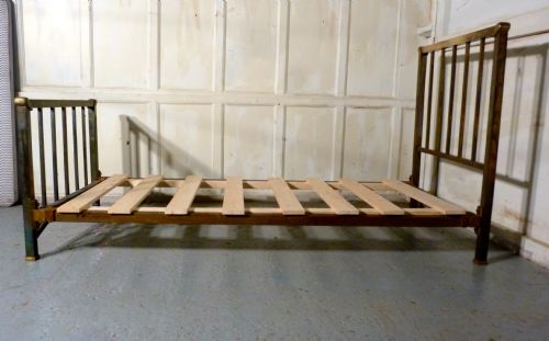 fig 2. Pair of Art Deco Brass Twin Single Beds