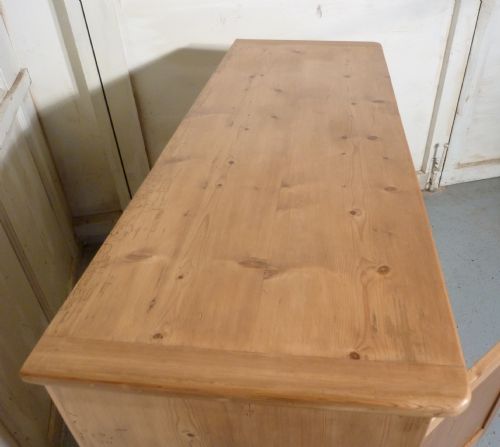 fig 3. Victorian Stripped Pine Dresser Base, Kitchen Cupboard, Sideboard