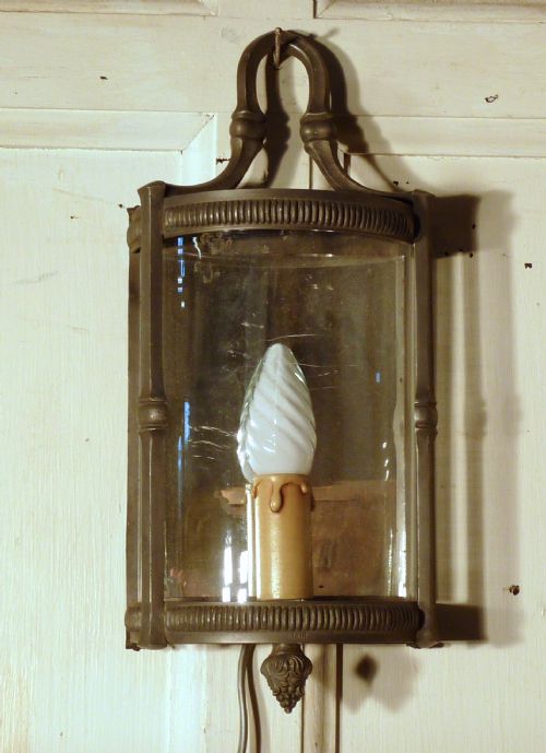 fig 2. Charming 19th Century French Pewter Wall Light