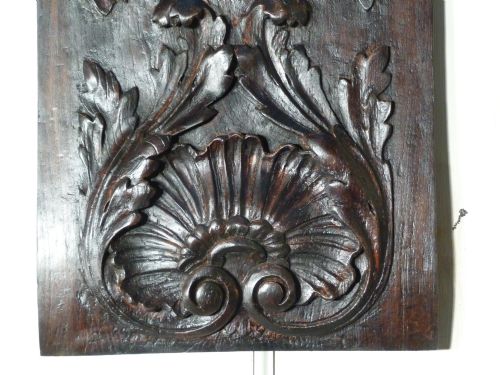fig 1. A Superbly Carved 18th Century Oak Panel