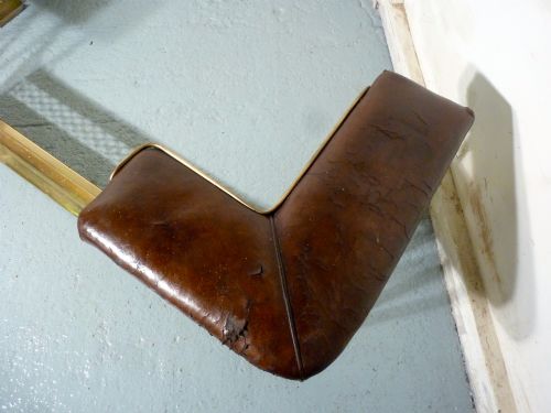 fig 2. A Large Brass and Leather Club Fender