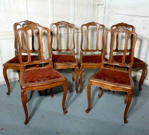 Set of 6 French Dining Chairs