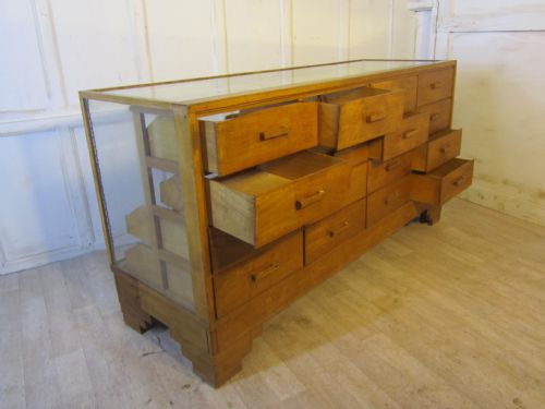 fig 1. Art Deco Haberdashery Shop Counter, Shop Display