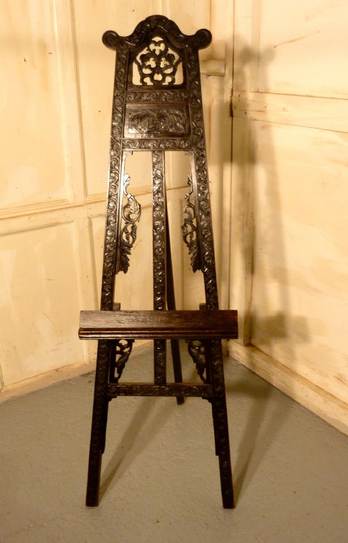 fig 1. An Unusual Carved Oak Easel