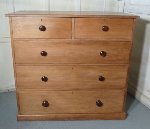 A Large Victorian Cherry Chest of Drawers