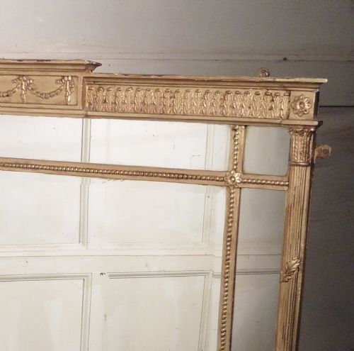 fig 1. Large Regency Gilt Mirror or Over Mantle