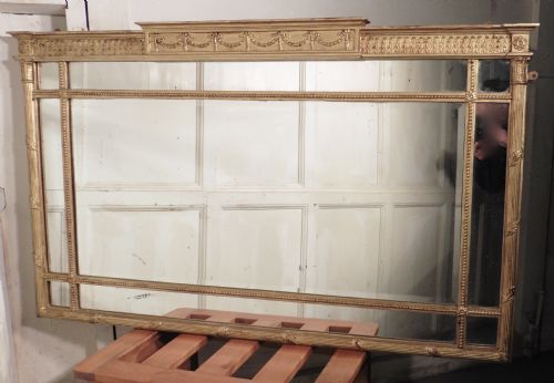 fig 2. Large Regency Gilt Mirror or Over Mantle