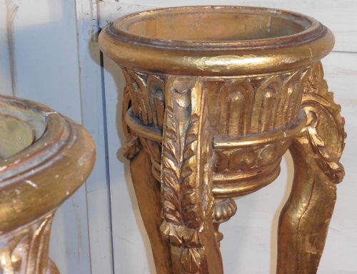 fig 1. A Stunning Pair of Large French Gilt Wood Jardiniere