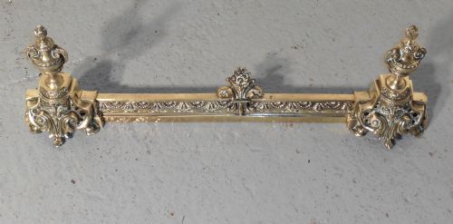 fig 2. French Brass Extending Fender, Rococo Fire Grate