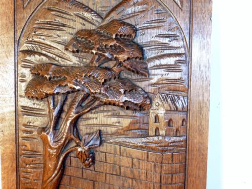 fig 2. A Superbly Carved 19th Century Oak Panel 