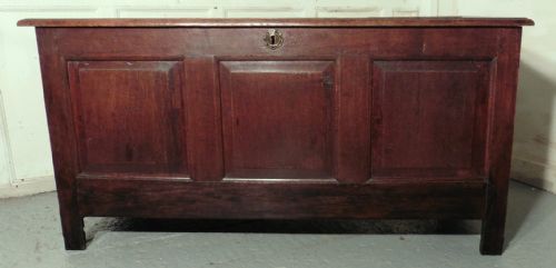 18th Century  Carved Oak Coffer