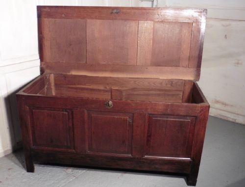 fig 2. 18th Century Carved Oak Coffer