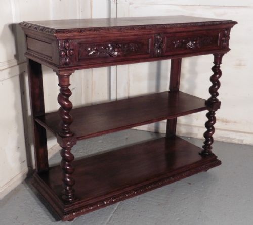 fig 1. A Victorian Carved Oak Buffet.