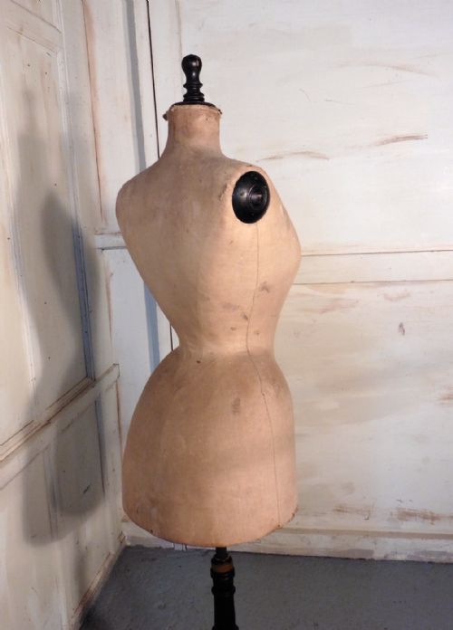 fig 3. Early 19th Century French Mannequin, Dressmakers Dummy, Wasp Waist