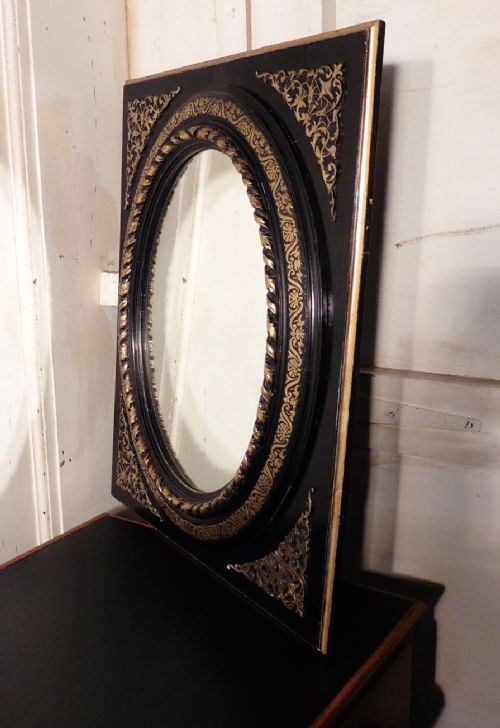 fig 2. Stunning French Empire Gilt and Lacquer Wall Mirror