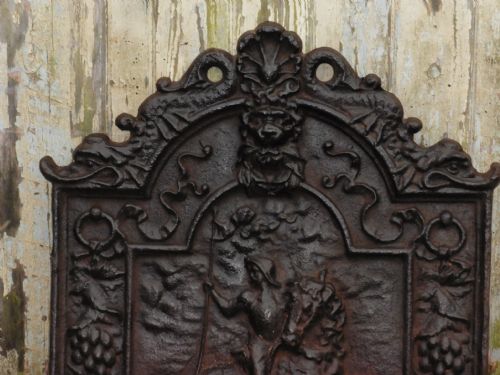 fig 1. A 19th Century English Cast iron Fire Back