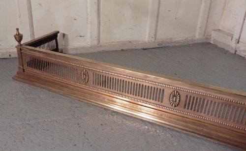 fig 1. Large Victorian Brass Fender