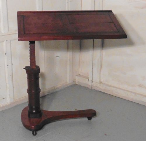fig 2. Victorian Mahogany, Reading Stand Over Bed Table, Duet Music Stand