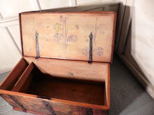 fig 2. European Arts and Crafts Painted Pine Chest