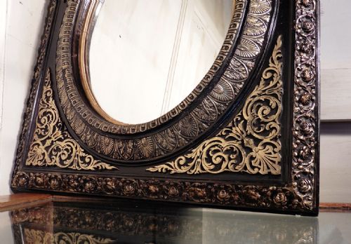 fig 2. Stunning French Empire Gilt and Lacquer Wall Mirror