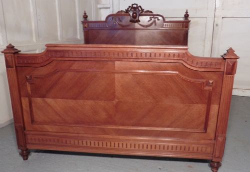 fig 1. French Carved Walnut Double Bed