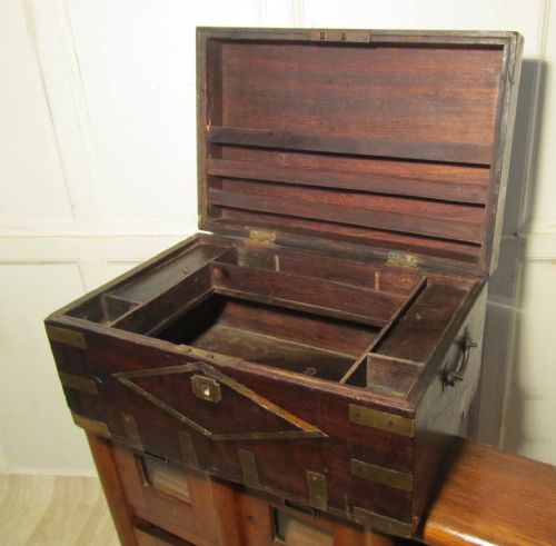 fig 2. Large Georgian Brass Bound Gentleman’s Travelling Box