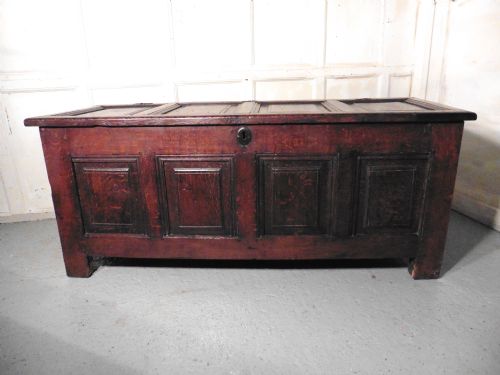 Very Large 17th Century  Oak Coffer
