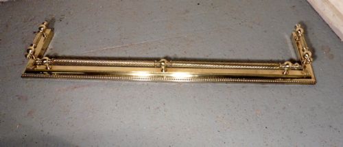 Large Victorian Brass Fender