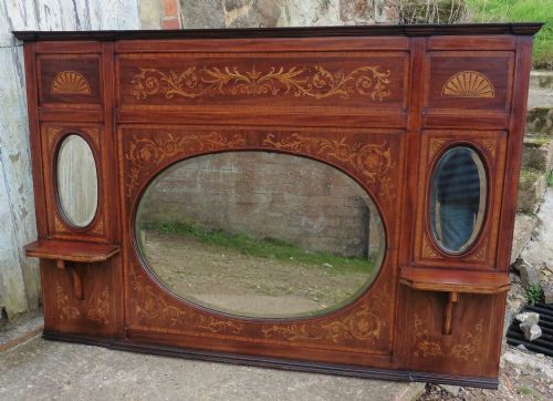 fig 1. Regency Inlaid Mirror or Over Mantle