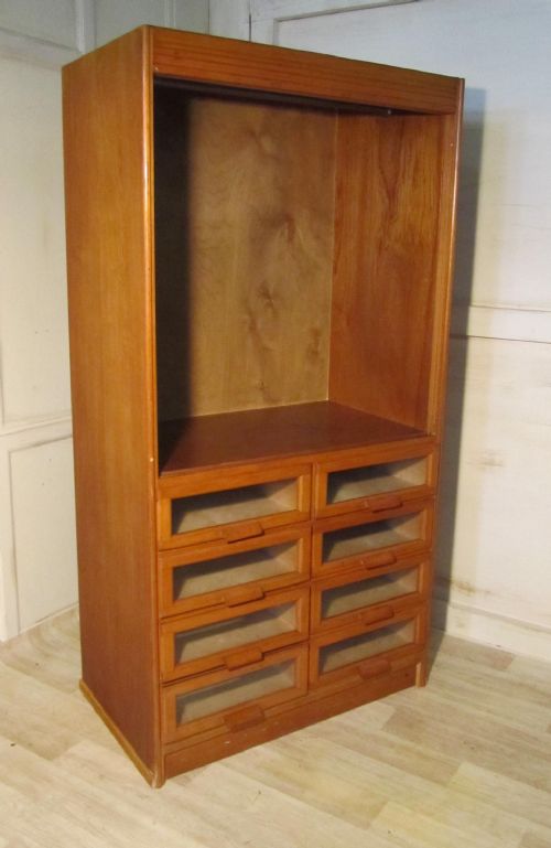 fig 1. Vintage Art Deco Haberdashery Cabinet, Counter Shop Display
