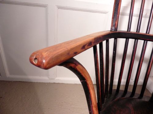 fig 3. A Georgian Elm and Ash Wheel Back Windsor Carver Chair