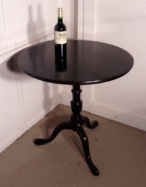 Georgian Mahogany Tilt Top Table, Bird Cage Wine Table


