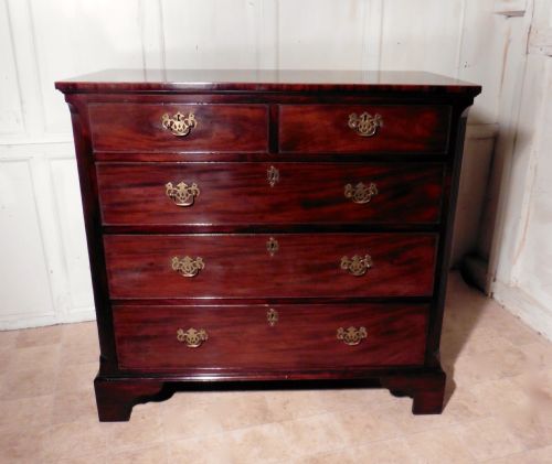 Georgian Flame Mahogany Chest of Drawers