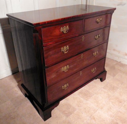 fig 1. Georgian Flame Mahogany Chest of Drawers