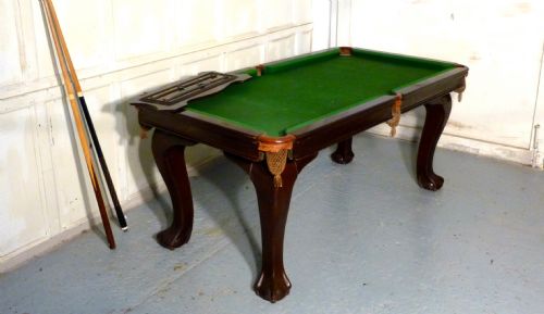 fig 3. An Edwardian Riley Mahogany Dining Billiard and Snooker Table