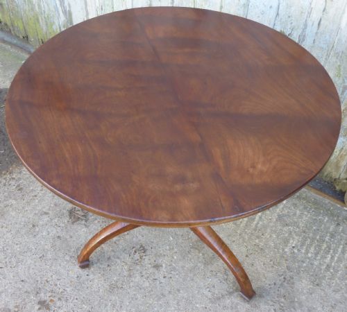 fig 2. Georgian Yew Wood Tilt Top Table